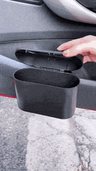 DriveClean™ Compact Car Trash Bin And Organizer